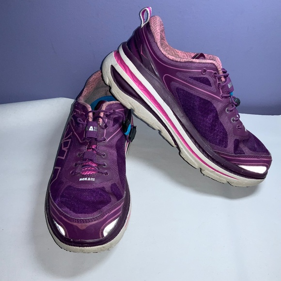 HOKA ONE ONE BONDI 3 Running Shoes sz 8.5 athletic workout - Picture 1 of 8